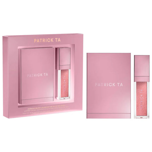 Patrick's Glow and Gloss Set: Major Headlines Blush Duo and Lip Gloss Makeup Gift Set